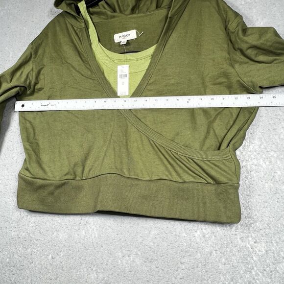 PORRIDGE Anthropologie Hooded Sweatshirt Women's Size XL Green (Moss) NWT - Picture 5 of 10
